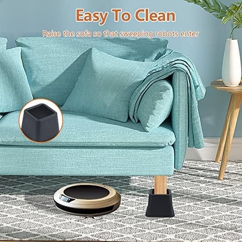 DEDU Bed Risers 3 Inch Heavy Duty 9 Pack, Furniture Risers for Sofas Oversize...