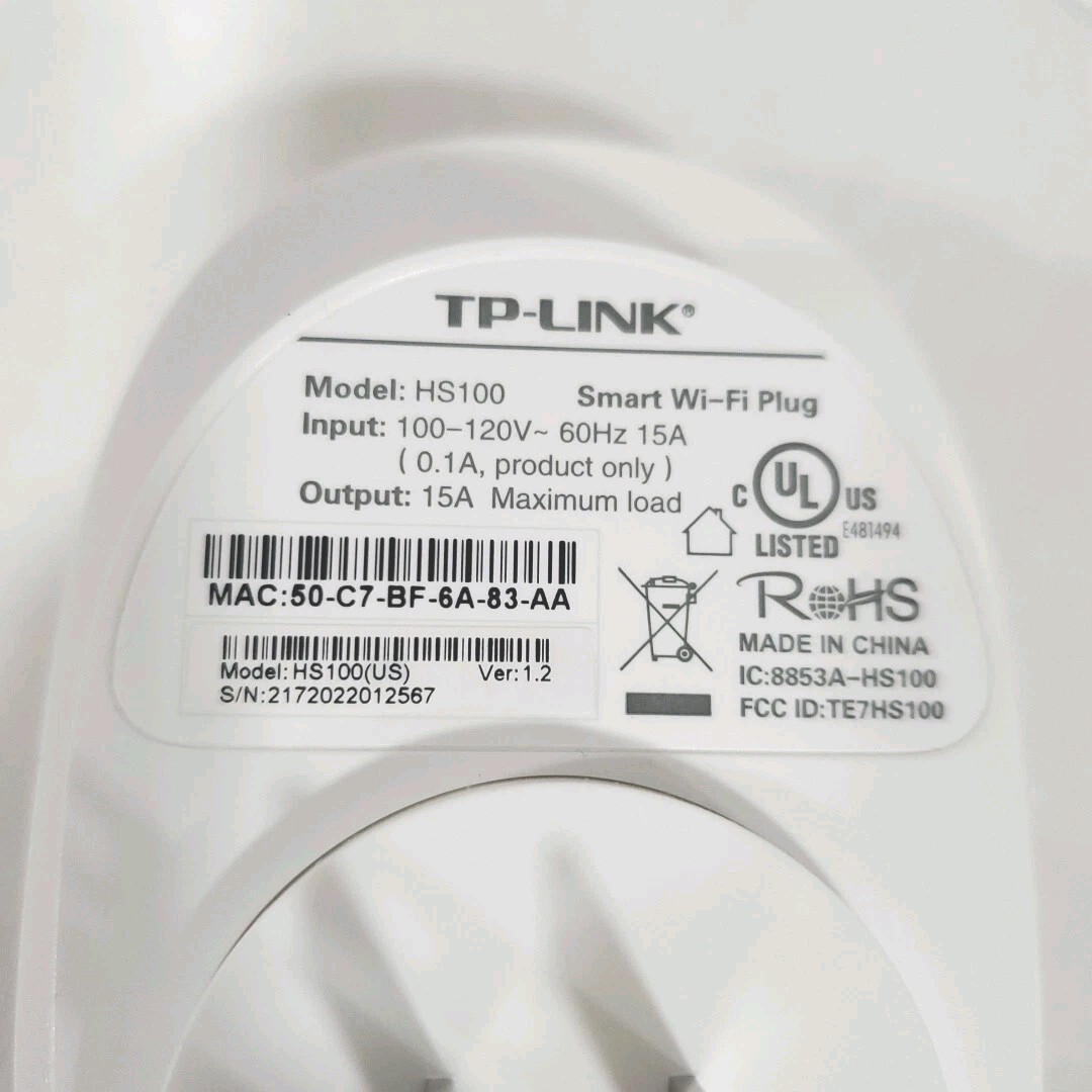 TP-Link Smart Wi-Fi Plug Model HS100 Control From Anywhere NEW Open Box