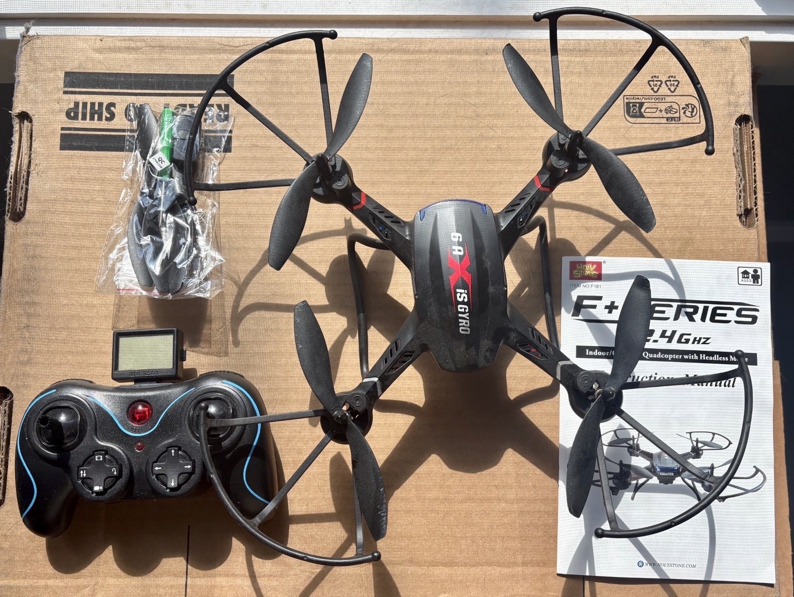 6 Axis F+ Series Quadcopter Drone Gyro 2.4 ghz + Gyro Helicopter
