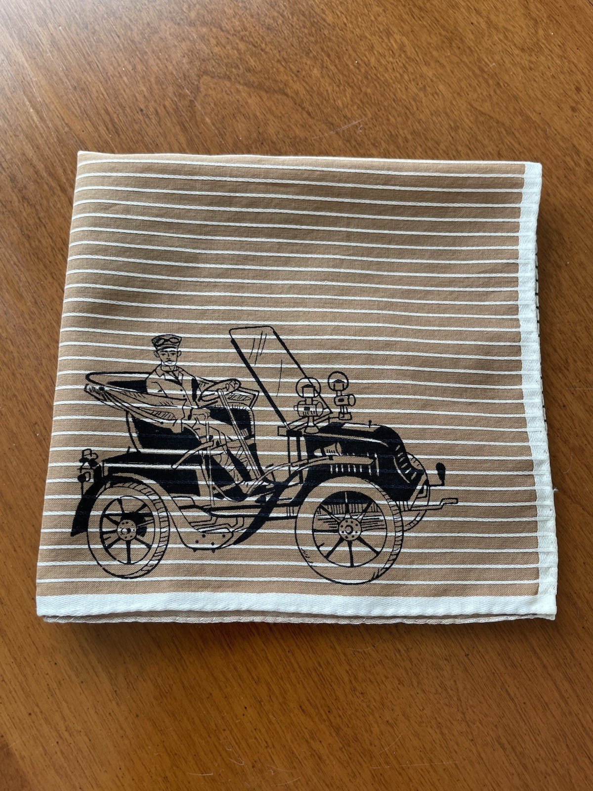 (1) Old Time Car Model T Handkerchief Qty 1