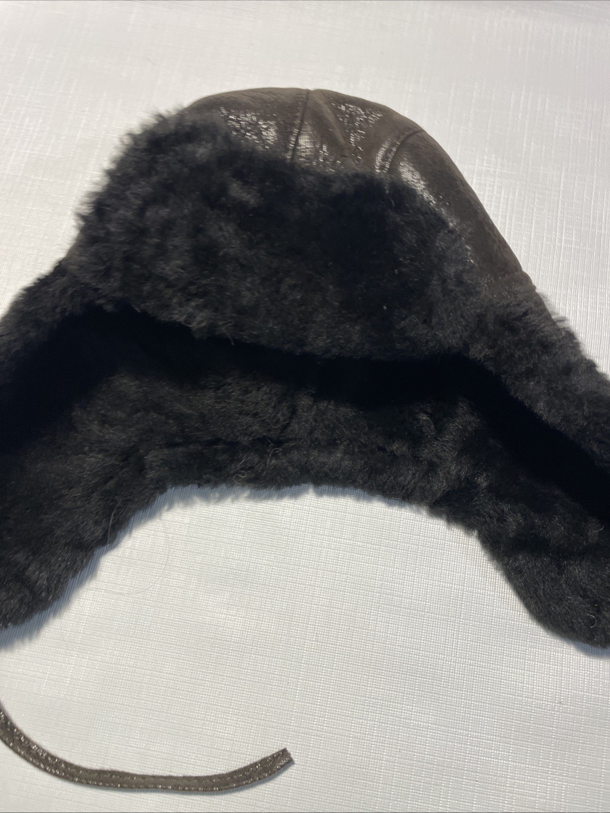 Genuine Shearling Kids Winter Hat Ear Flaps Shearling Ushanka Ears Brown