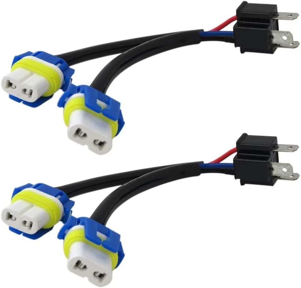 2Pack Conversion Wire Harness H4 HB2 to 9005 9006 HB3 HB4 Headlight Adapter Kit