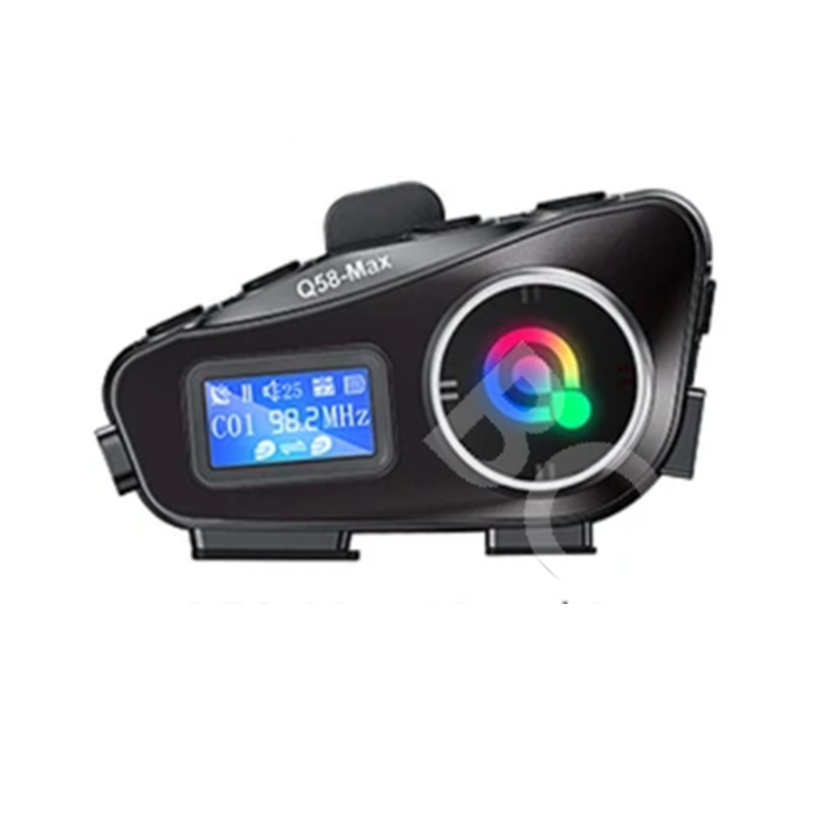 Motorcycle Bluetooth Intercom Helmet Headset Rider FM LCD Flashlight Waterproof