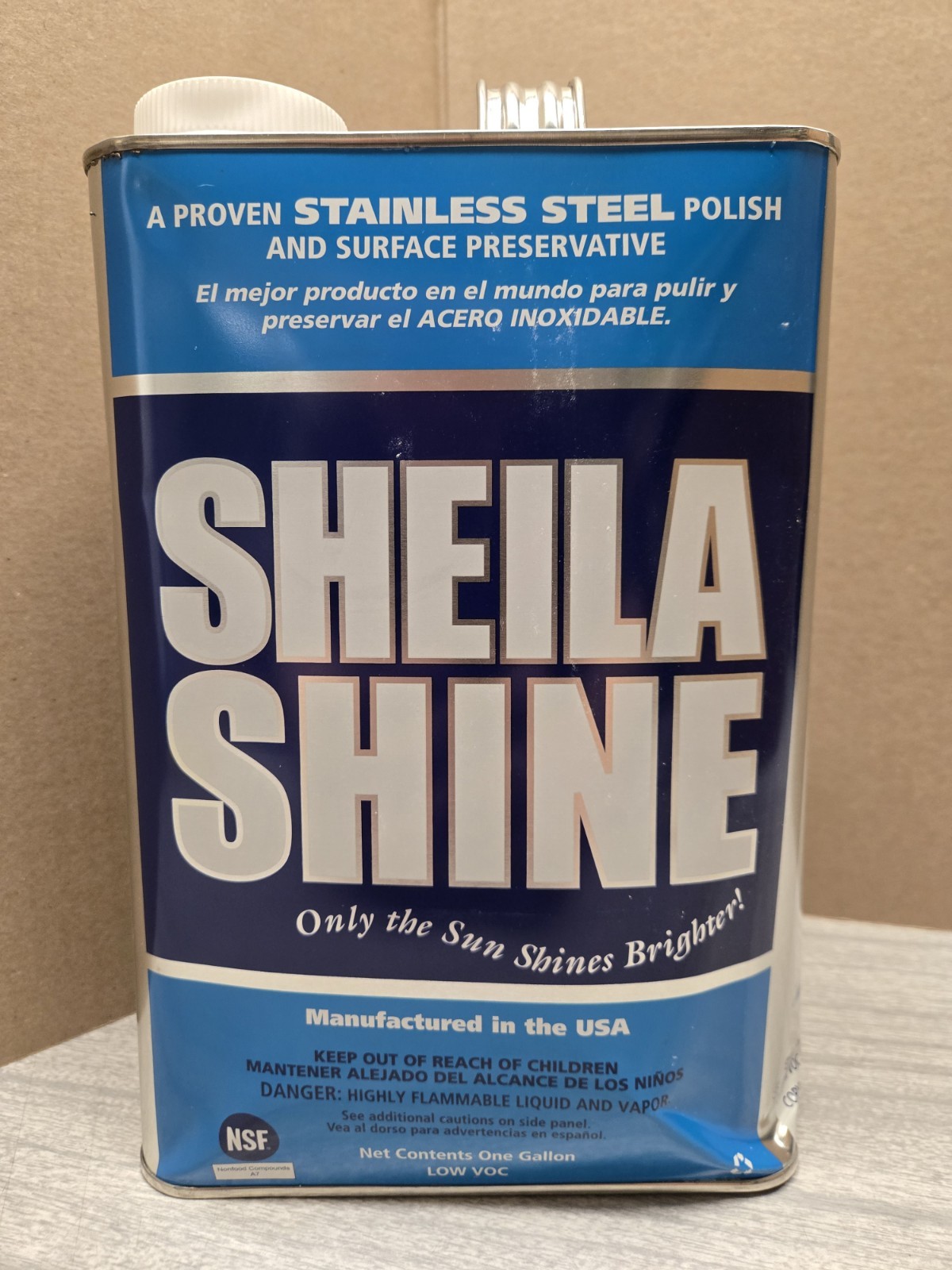 Sheila Shine Stainless Steel Cleaner- 1 Gallon Can