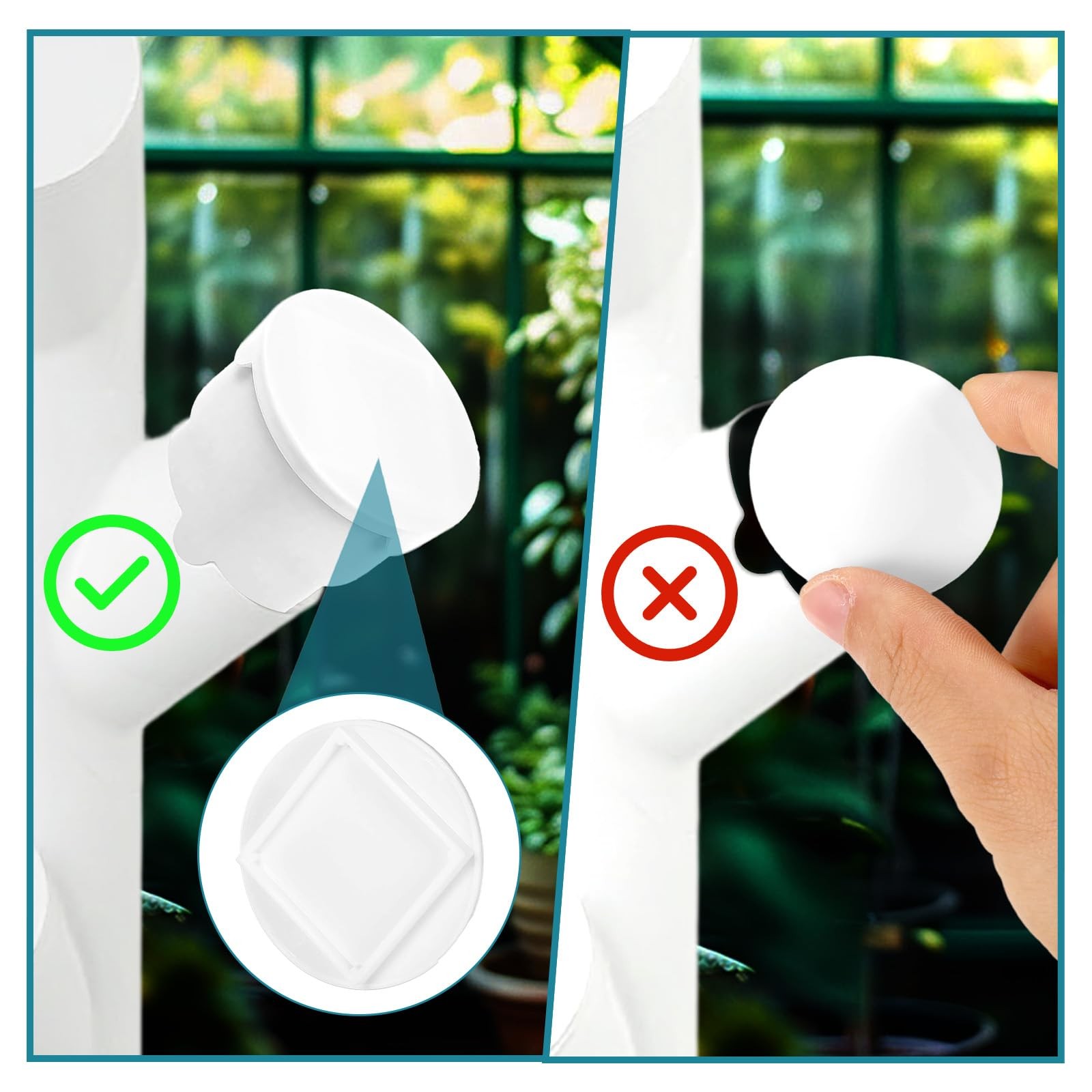 20pcs Reusable Hydroponic Caps for Gardyn yPod System, Durable Plastic Covers...