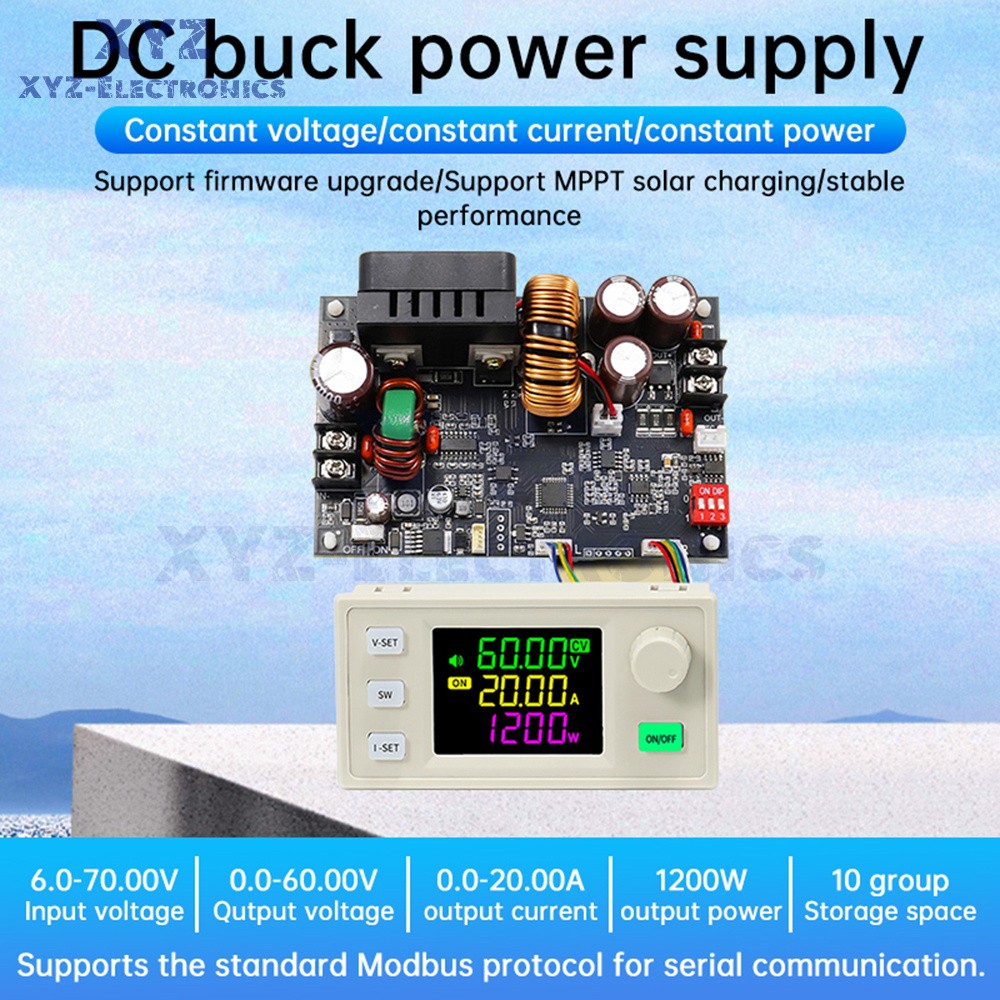 XY6020 CNC Adjustable Voltage Regulator DC Buck Power Supply Module 20A/1200W