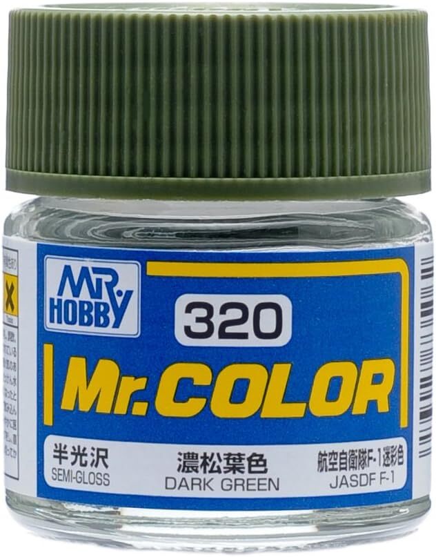 Mr. Hobby C320 Mr. Color Dark Green Lacquer Paint 10ml - US