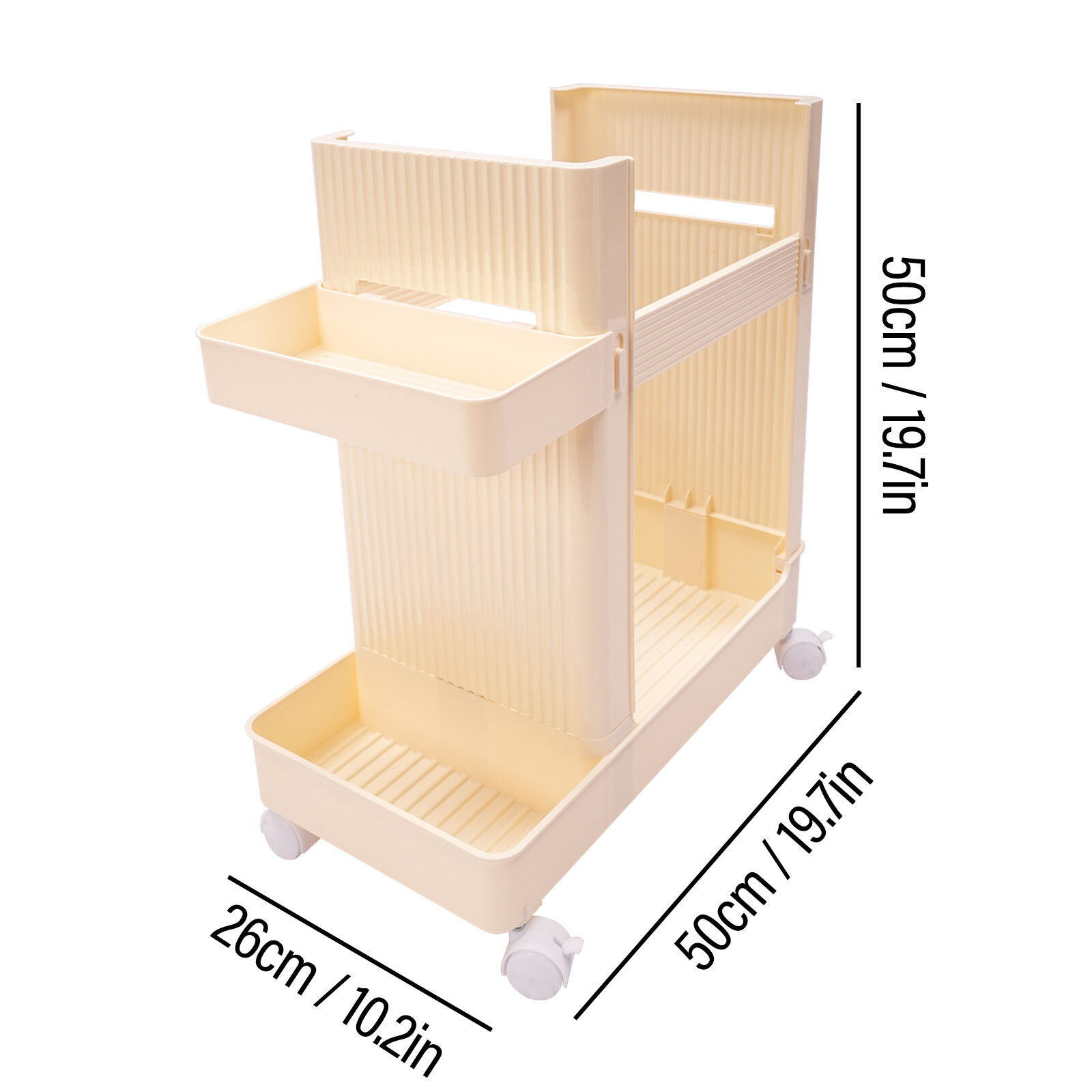Multi-Functional Rolling Storage Rack with Wheels for Workout Equipment