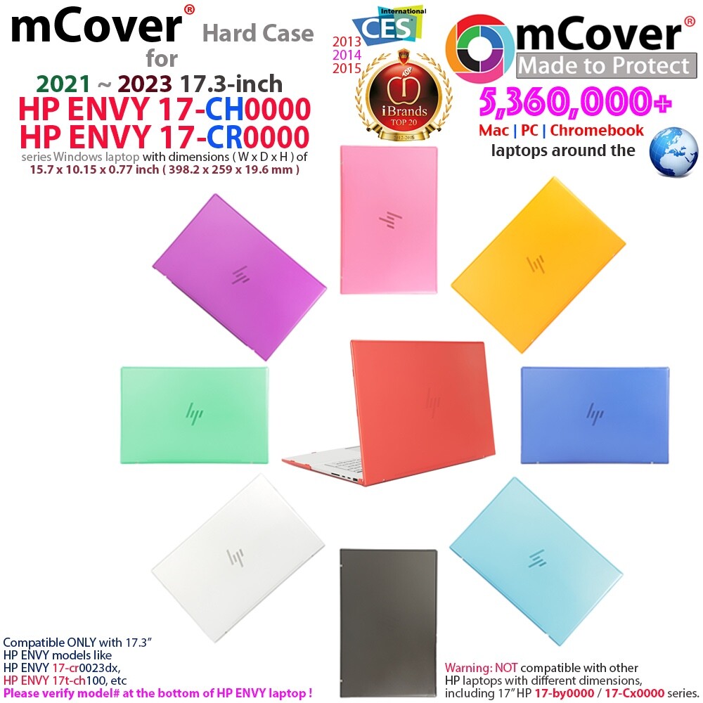 NEW mCover® Hard Case for 2021 ~ 2023 17.3" HP ENVY 17-CRxxxx 17-CHxxxx laptop