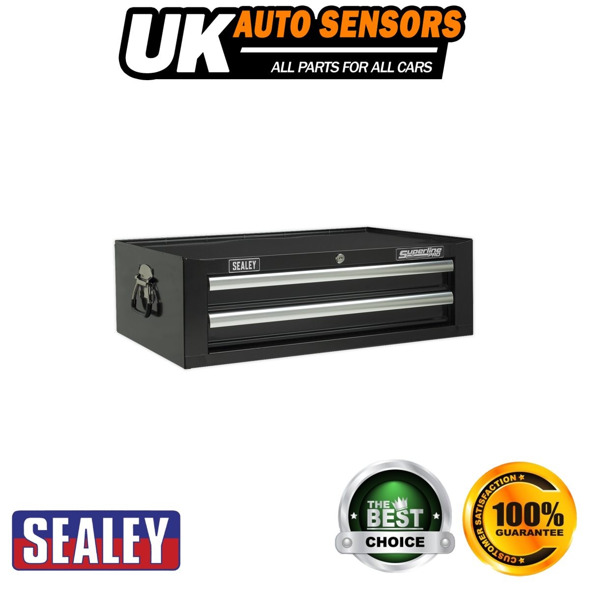 Sealey Superline PRO� Mid-Box Tool Chest 2 Drawer Black AP26029TB