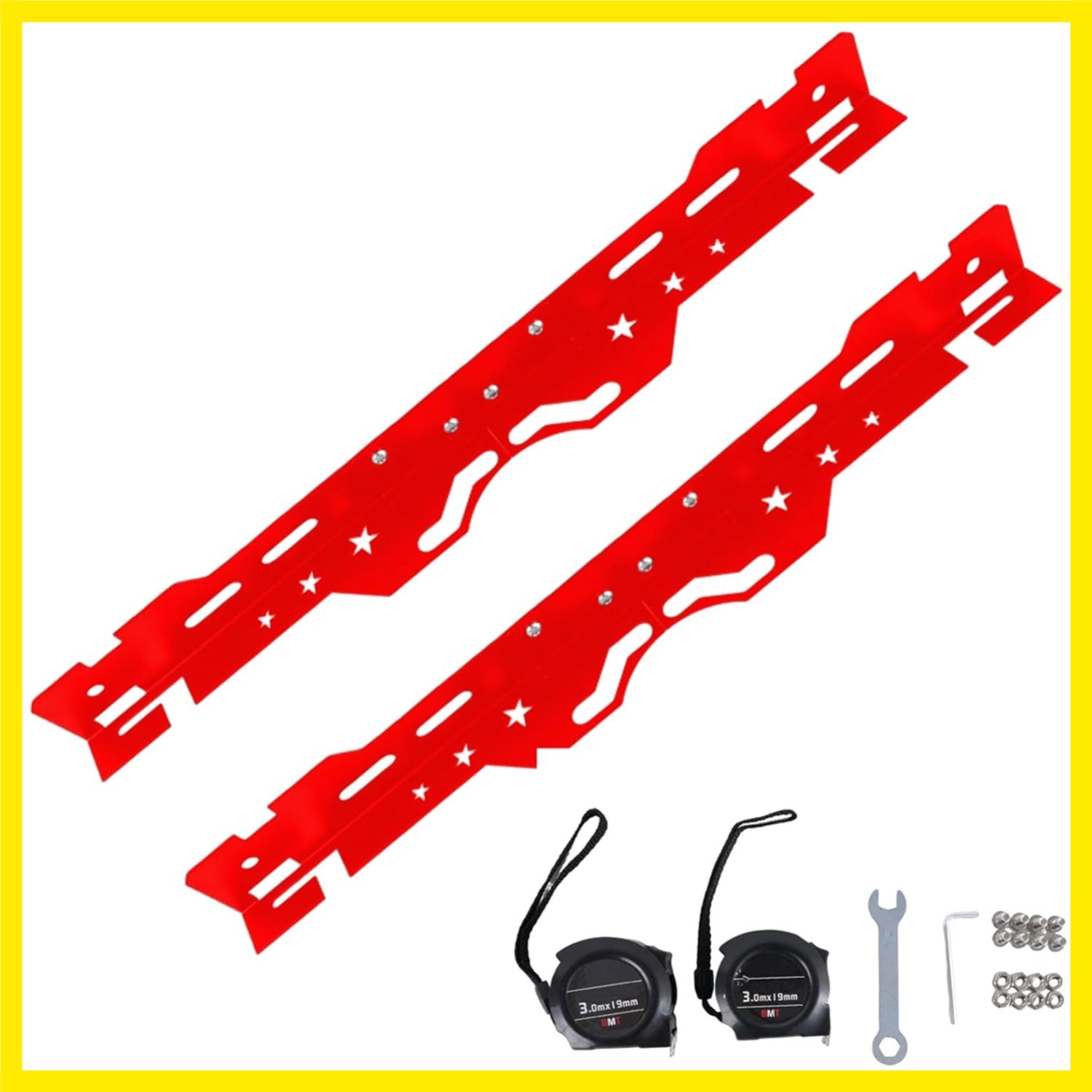 Wheel Alignment Tool with 2 Tape Measures Wrench | Rust-proof stainless. Meas...