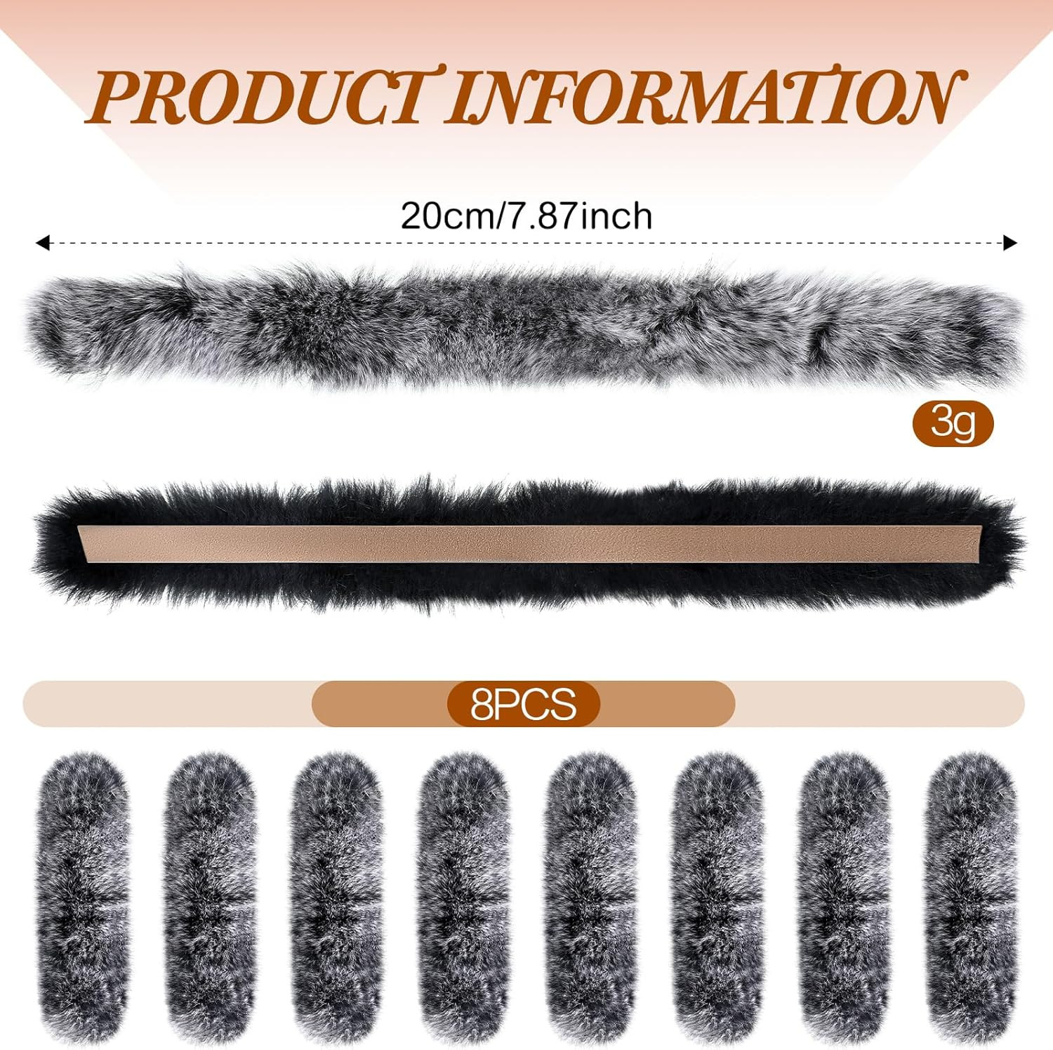 8 Pcs Otter Hide Bow String Silencer, Dampener Compound Bow String Accessories,
