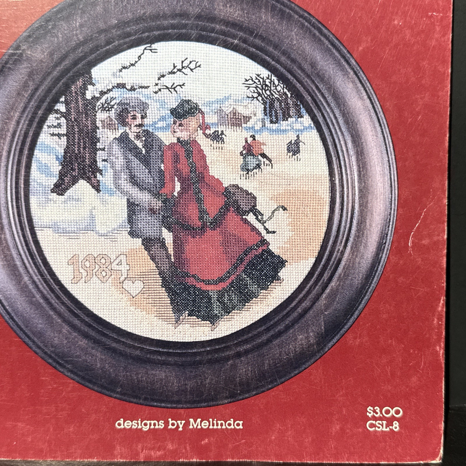 Cross My Heart - The Skaters by Melinda Cross Stitch Pattern Ice Skating CSL-8