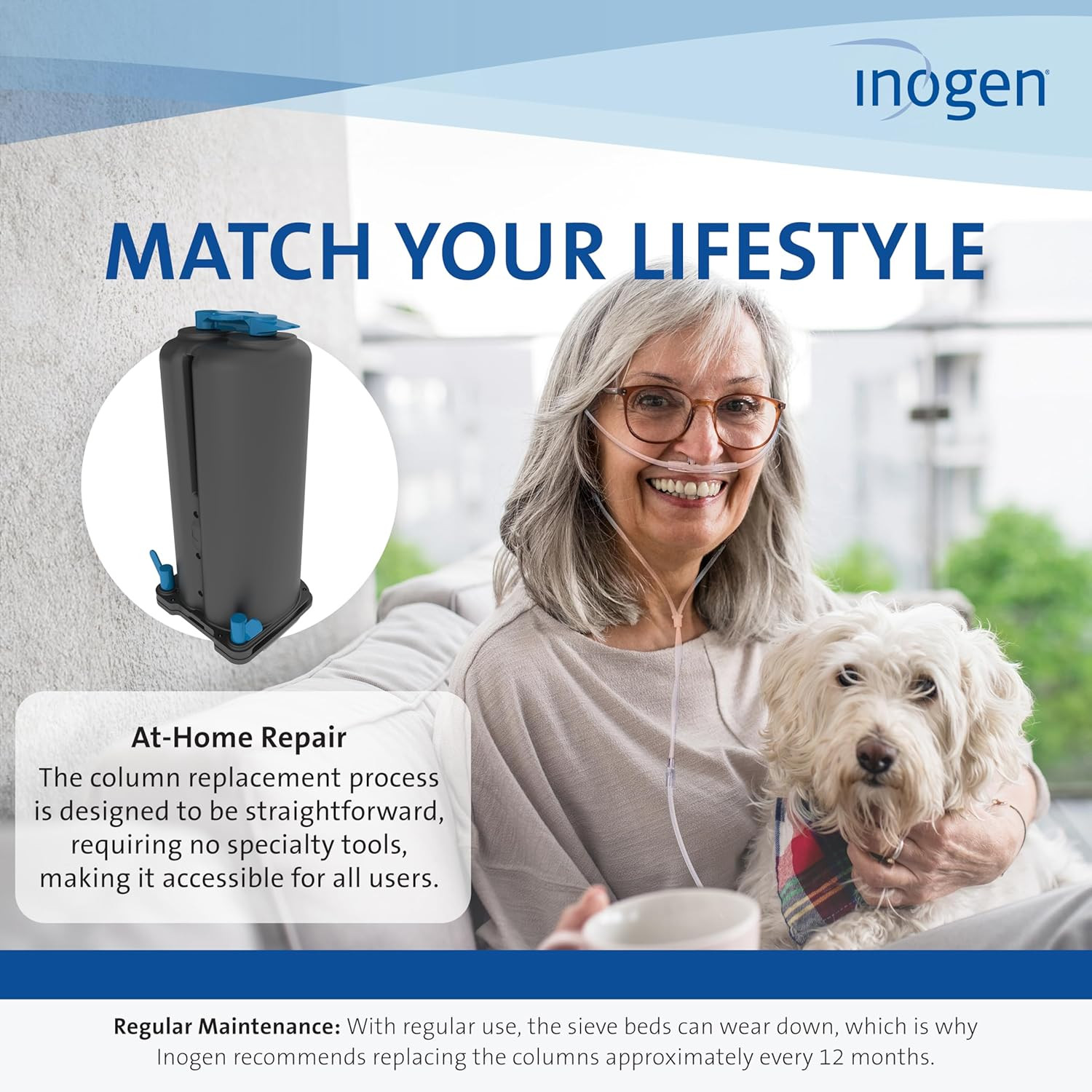 Inogen One G5 Replacement Column Pair RP-502 Rove 6