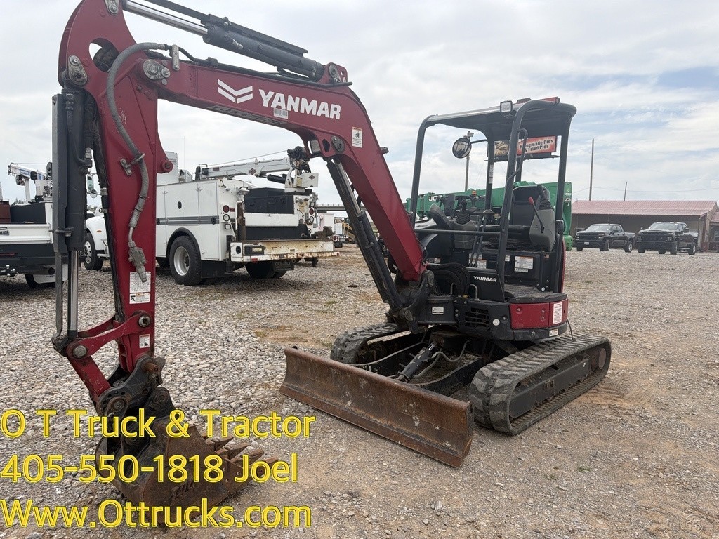2022 Yanmar VIO35 Mini Excavator Track Hoe 24 Hp 8400Lbs Used