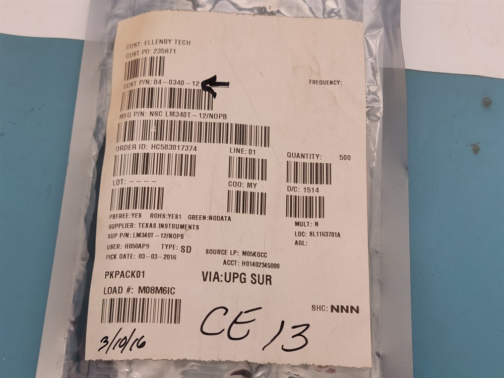 New (50pcs) LM340T12NOPB NATIONAL SEMI IC Linear