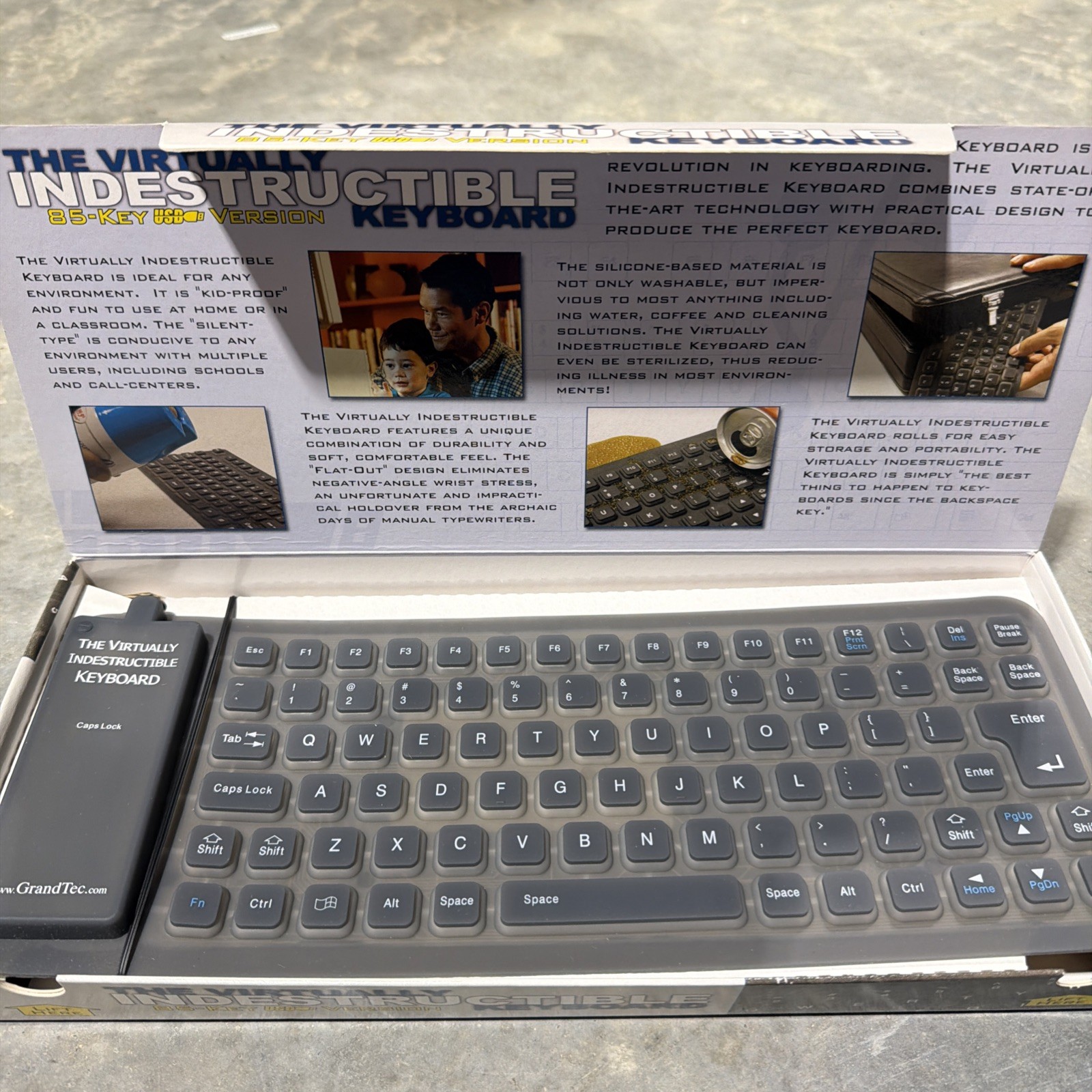 GrandTec FLX-500U Virtually Indestructible USB Keyboard