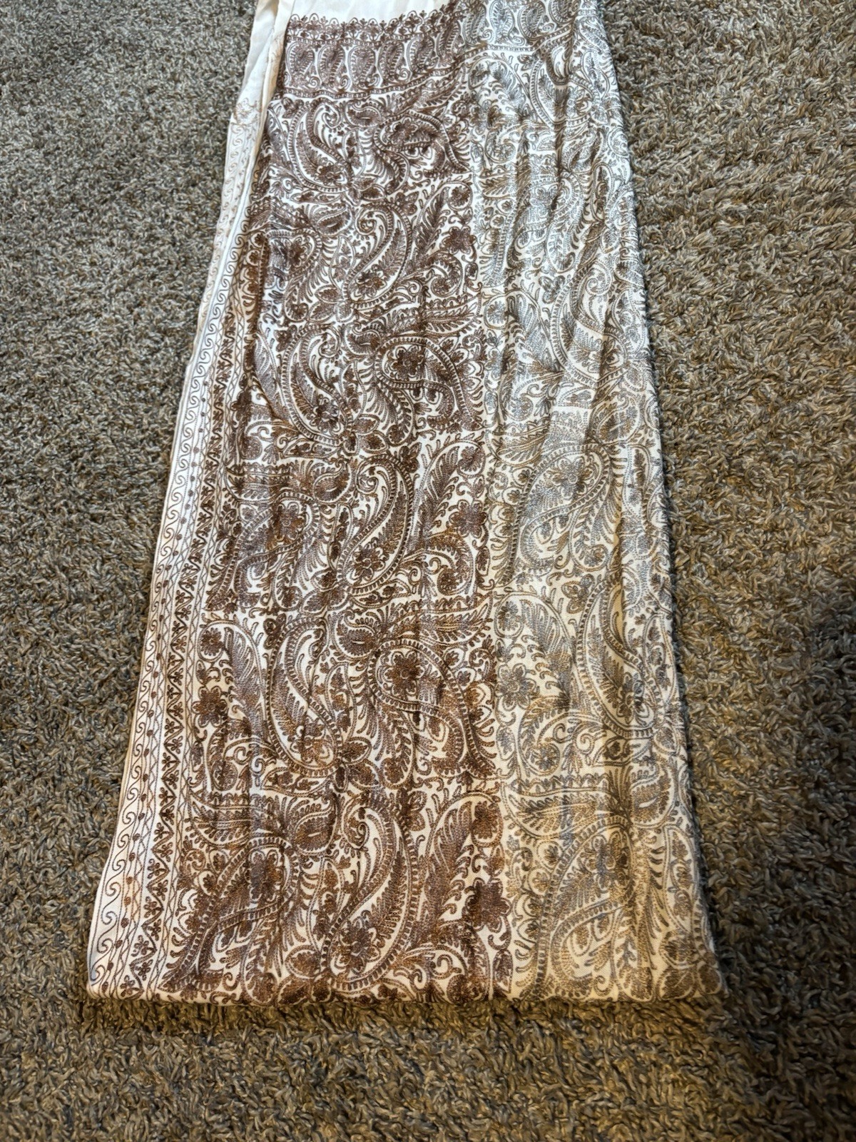 Hand Embroidered Pashmina Cashmere Scarf