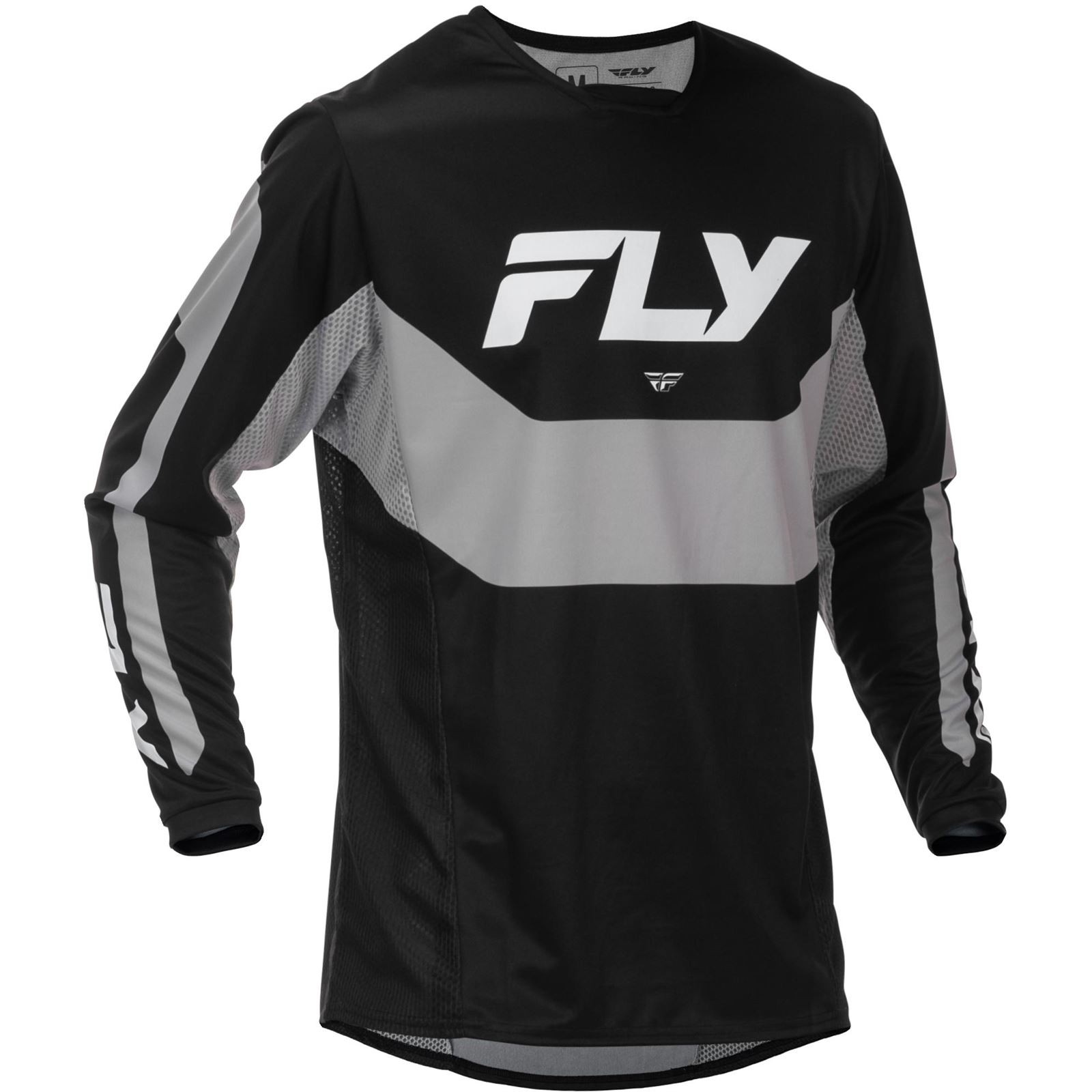 Fly Racing Kinetic Jersey - Black/Grey - XL 379-420X