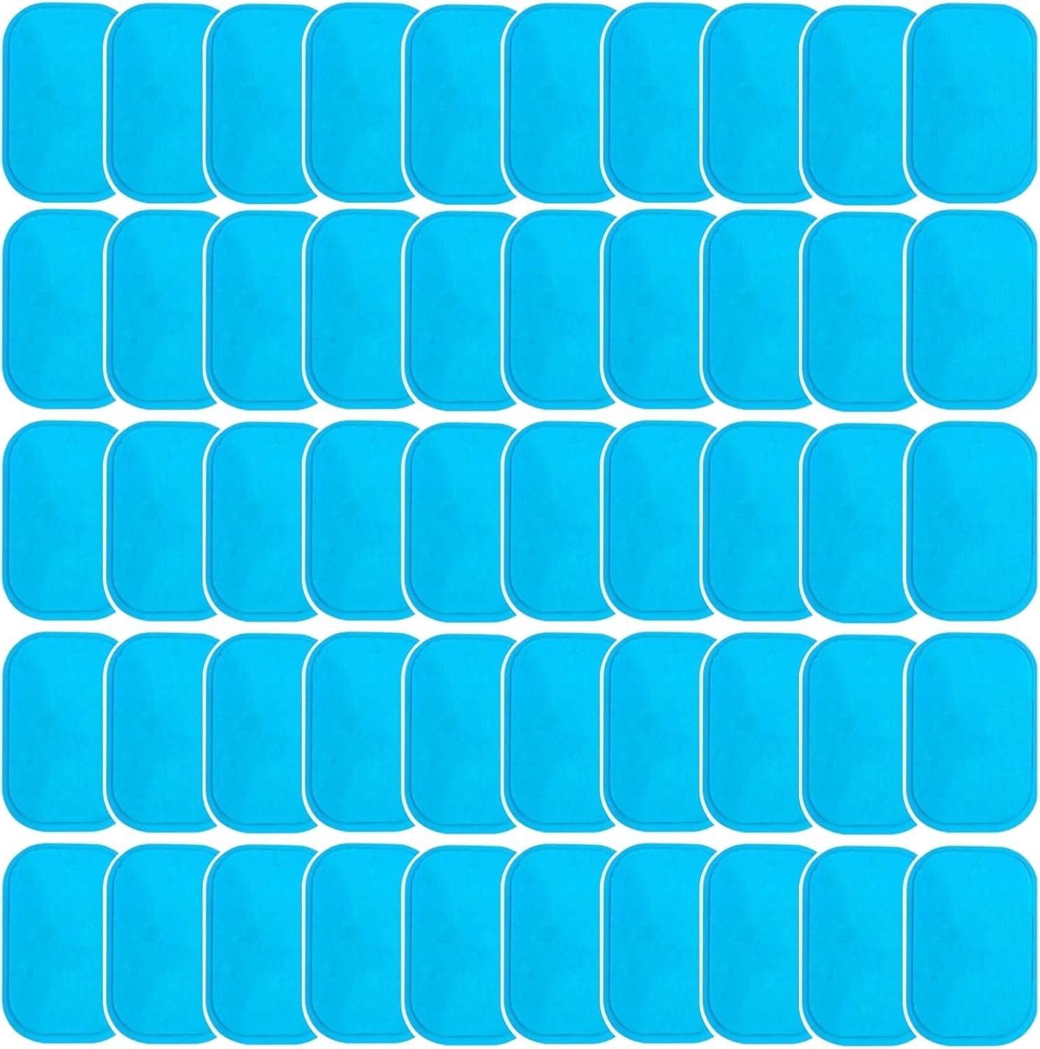 ABS Gel Pads, 50PCS Muscle Stimulator Pads Replacement for Ultimate Muscle EMS T