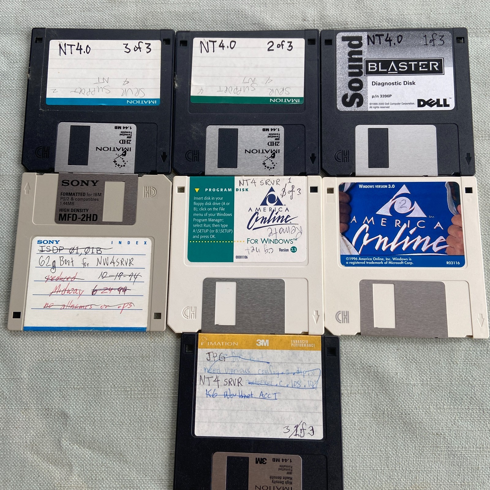 Vintage Software Microsoft Word Excel Powerpoint Windows 3.1 3.11 NT 4.0 Network