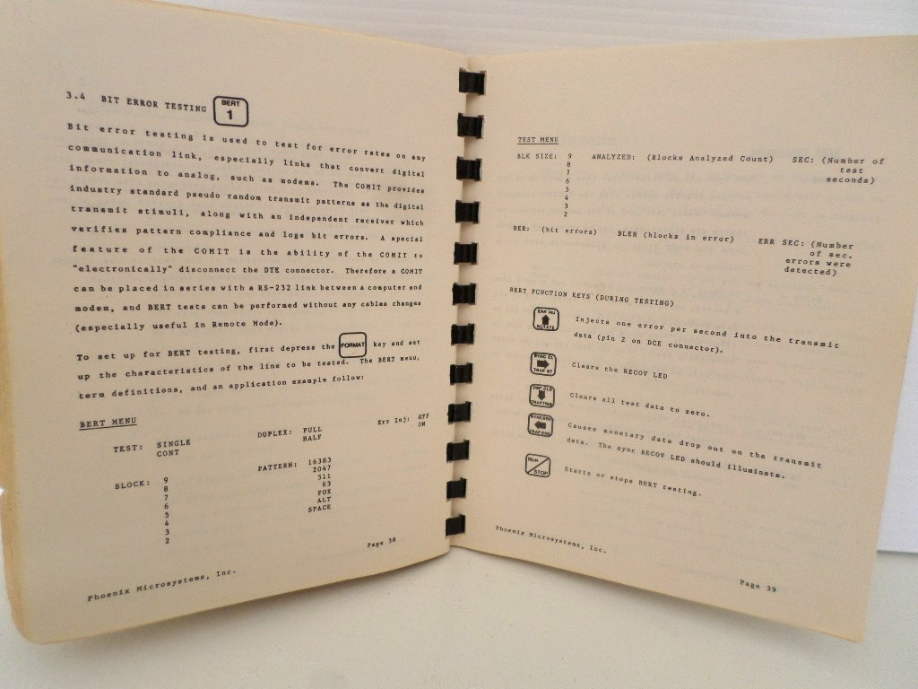Phoenix 1500 COMmunications Interface Test Set Operations Manual