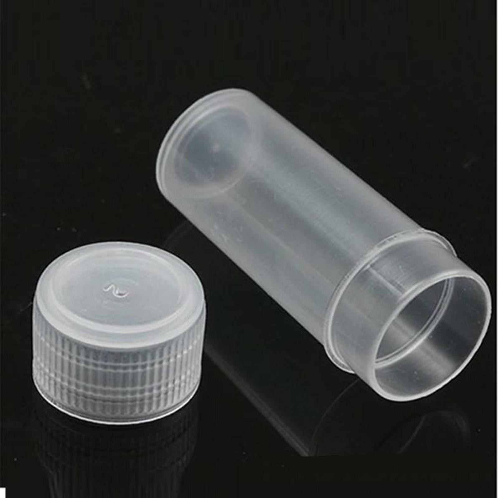 50Pcs 5ml Volume Plastic Small Bottle Vial Storage Container Sample Collection k