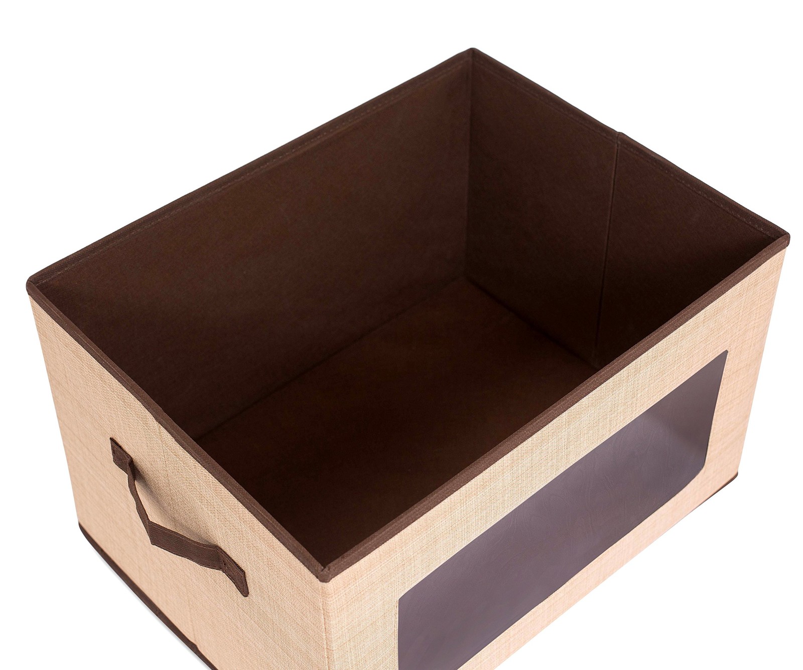 Internet's Storage Box with Window - Durable Storage Bin Basket Containers with