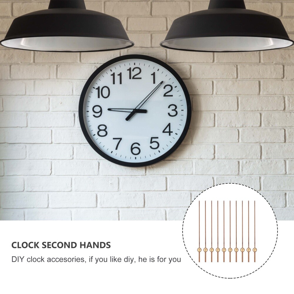 10Pcs Clock Second Hands Wooden Second Hands Replacement Clock Movement New