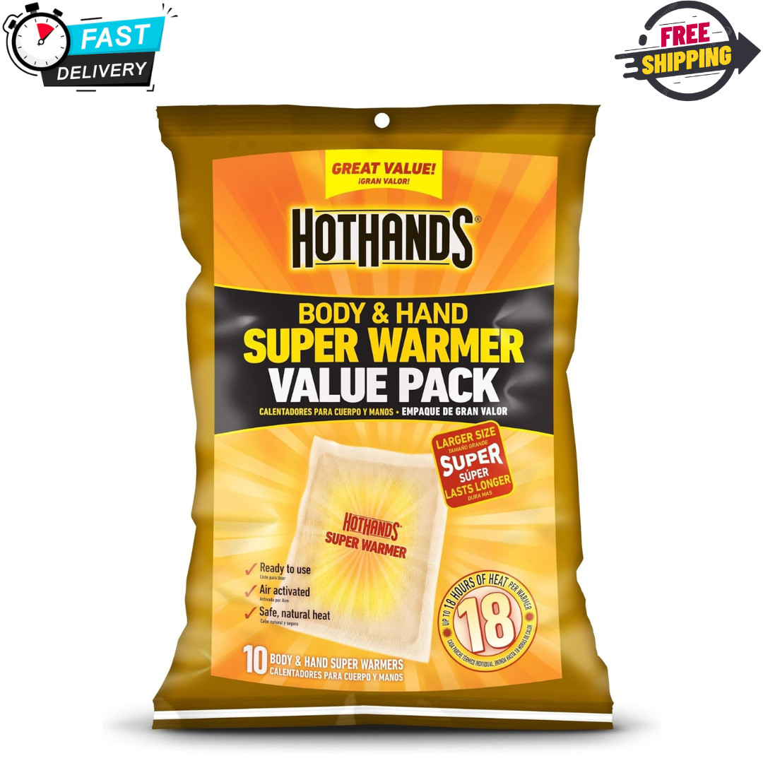 HotHands Body & Hand Super Warmers - Long Lasting Up to 18 Hours of Heat...