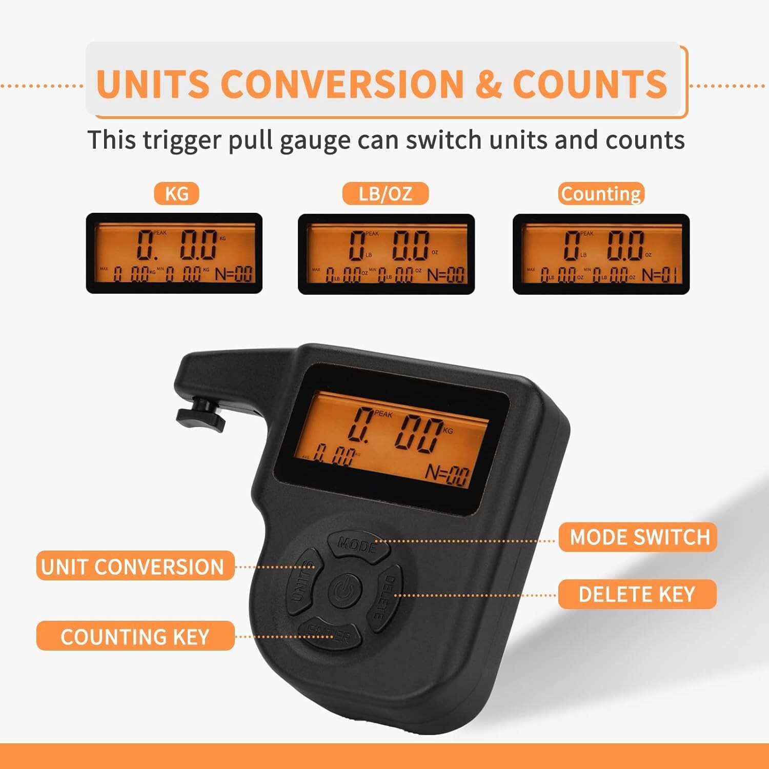 Pridefend Professional Digital Trigger Pull Gauge0-12 lbs Trigger Pull Scale1...