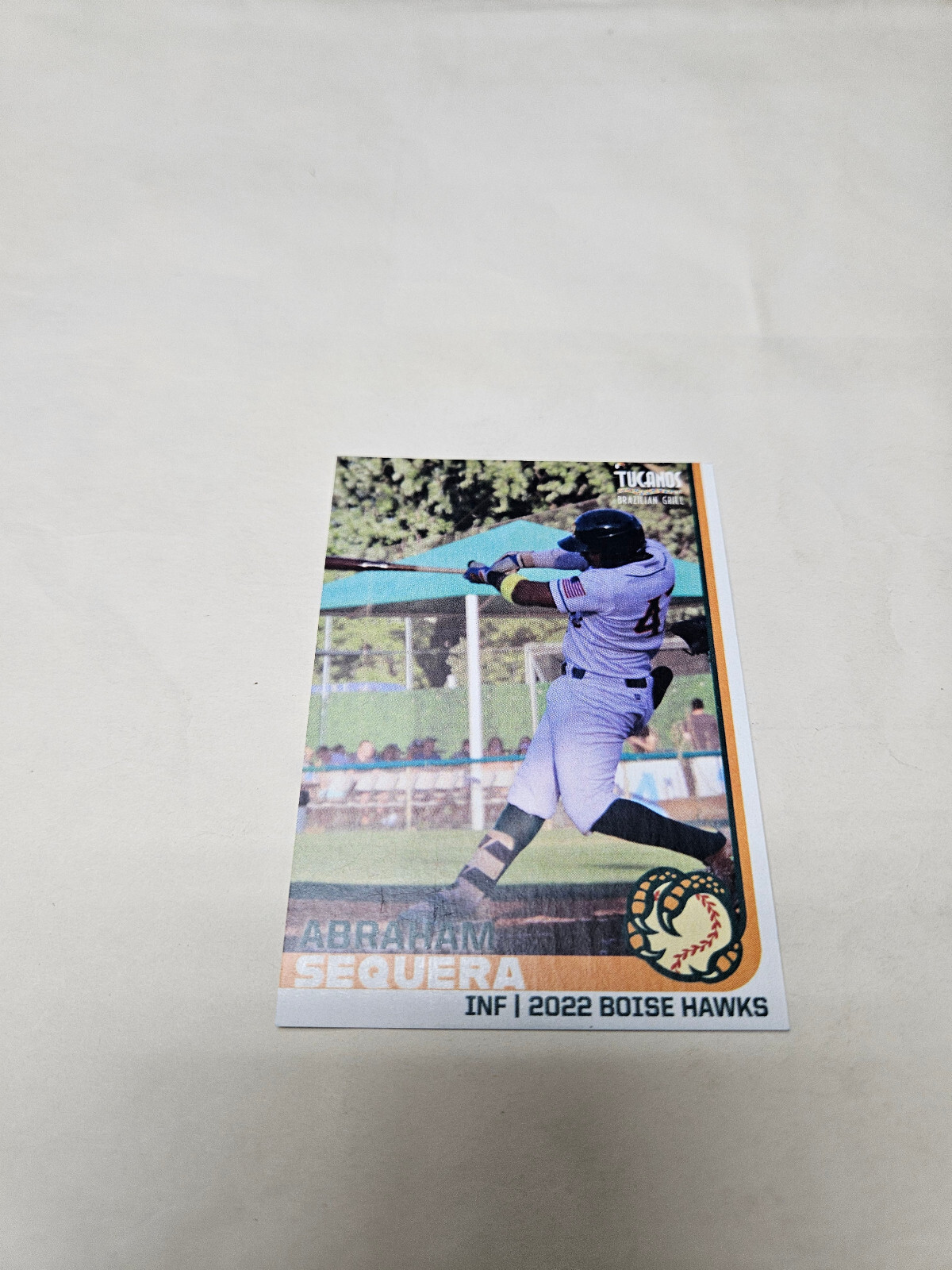 Boise Hawks Minor Baseball 2022 Abraham Sequera Player Trading Card