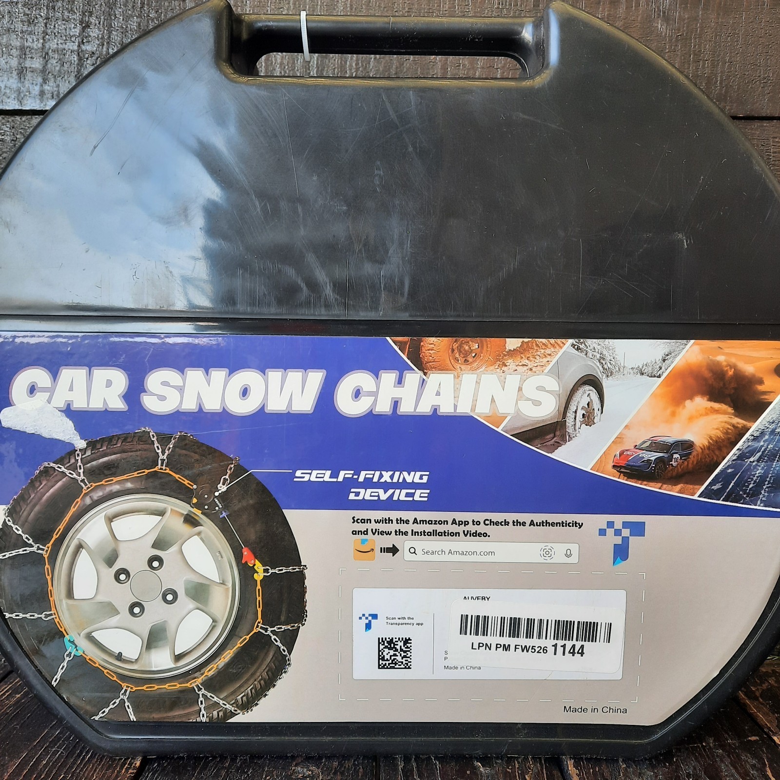 Snow-Chains Auto Fixing 1 Min Quick Fit Easy Installation Tire-Chains Portable