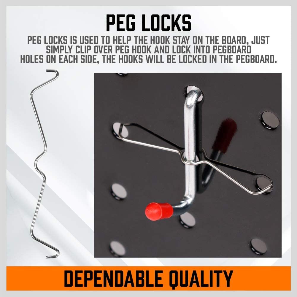 238-Piece Pegboard Hooks Assortment, Pegboard Accessories with Pegboard Bins