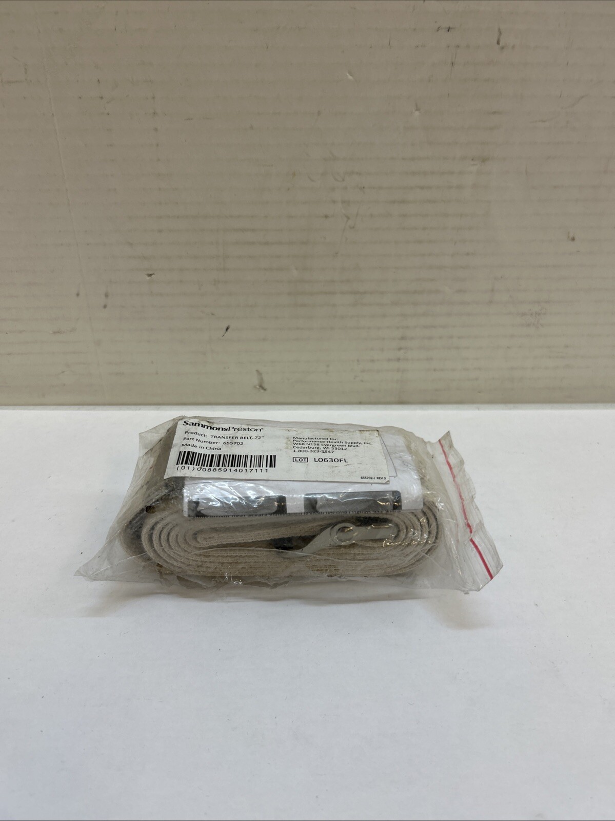 Performance Health Sammons Preston 72 Inch Gait Transfer Belt 655702