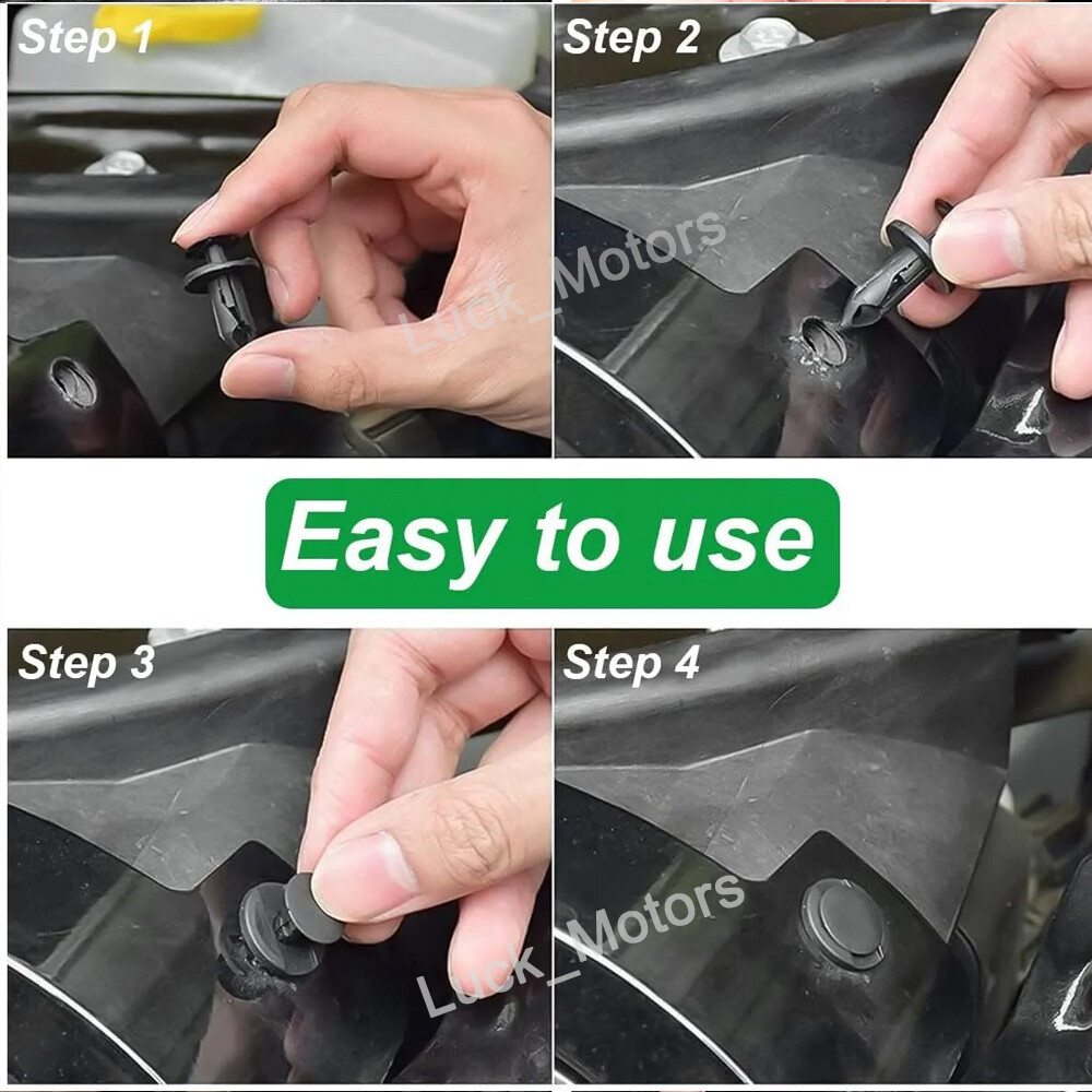 100x Box Set For Honda Bumper Fender Liner Push Type Retainer Clips Fastener