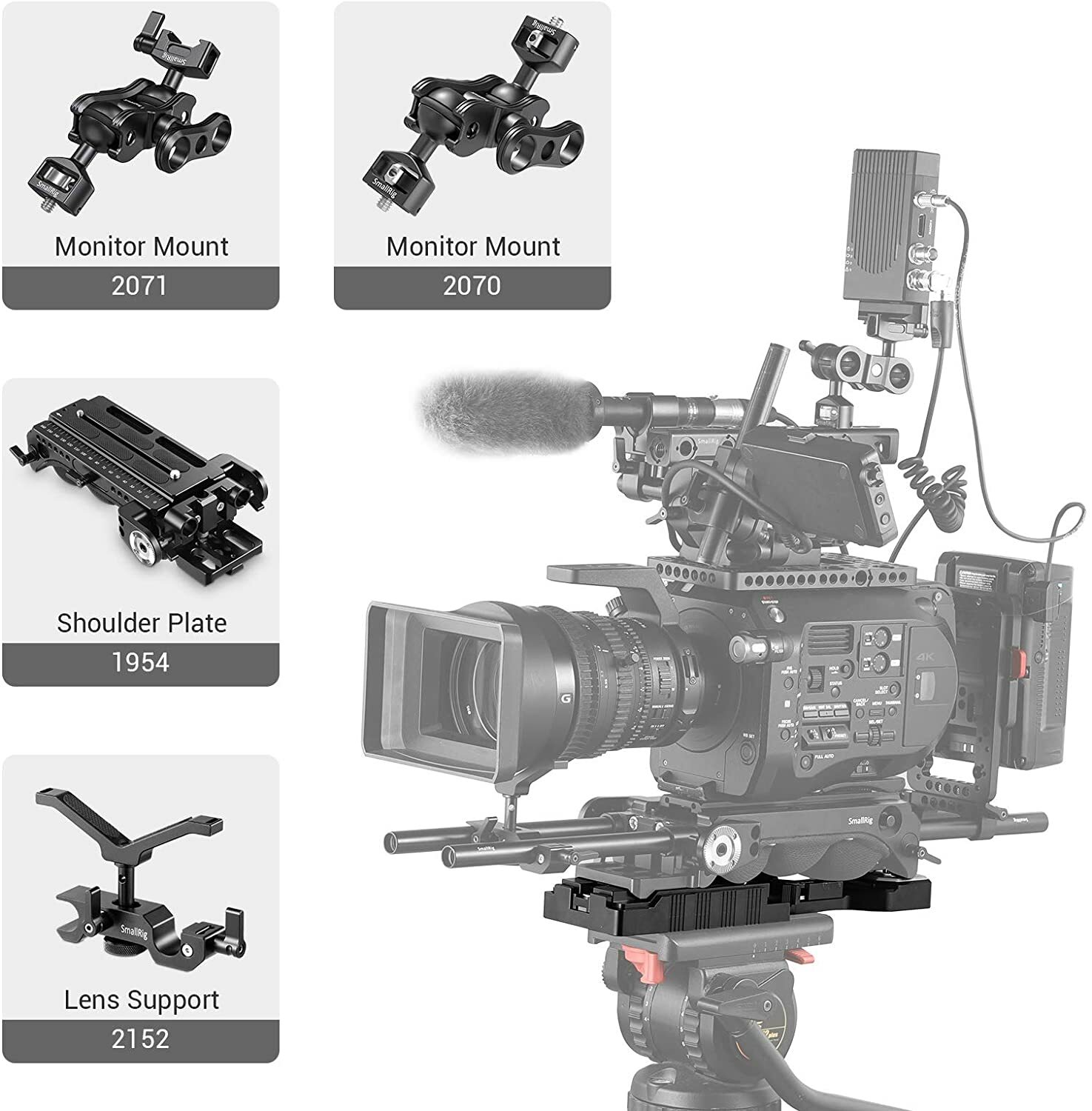 SmallRig VCT-14 Quick Release Tripod Adapter Plate for Sony VCT-14 2169