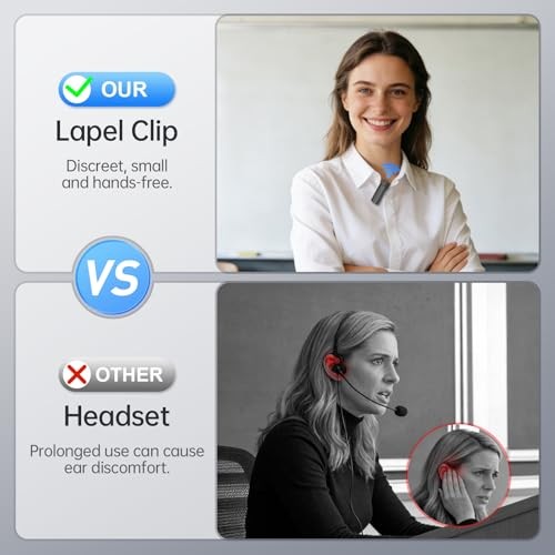Voice Amplifier for Teachers with Wireless Lavalier Microphone, Zero Black