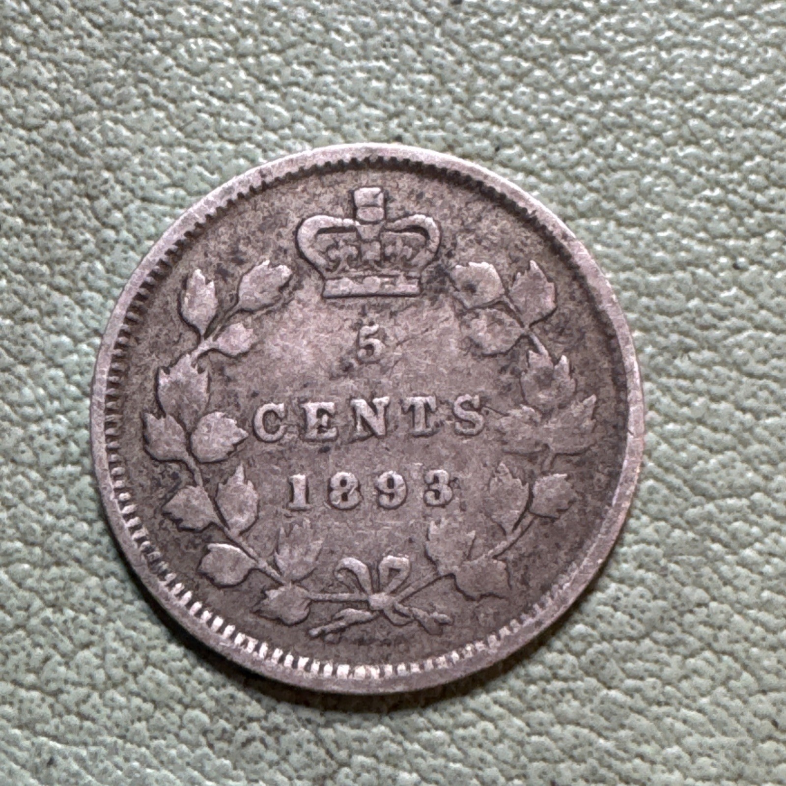 Canada 5 Cents 1893 Silver Coin KM#2