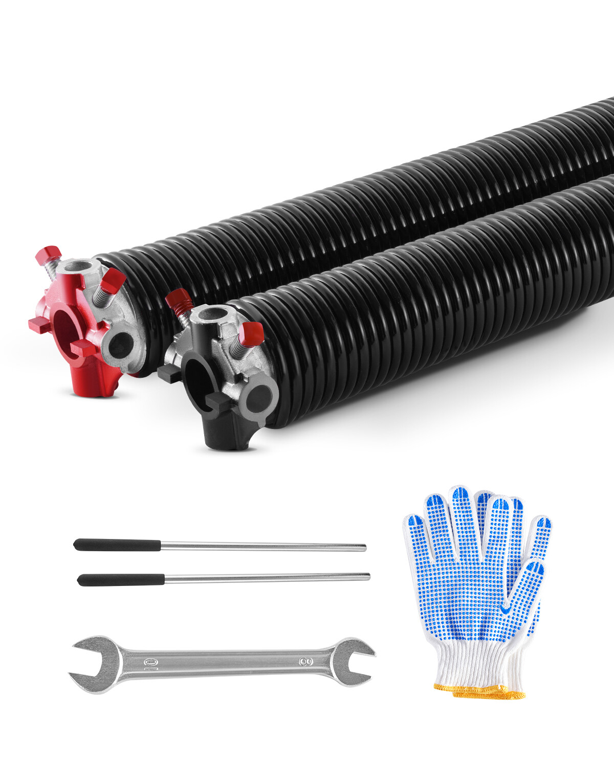 Garage Door Torsion Springs Pair of 0.25 x 2 x 32 inch with Winding Bars