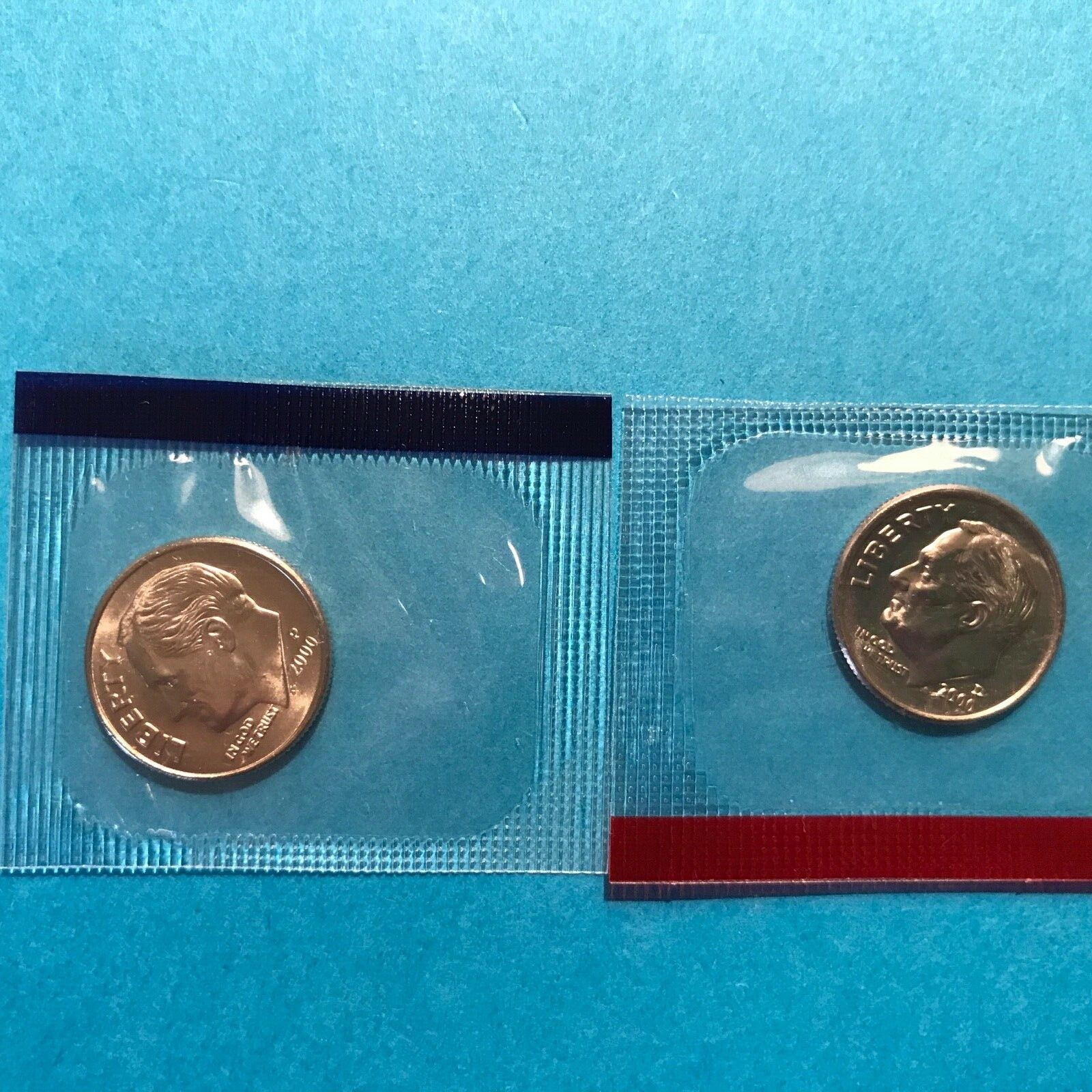 2000 P&D Roosevelt Dime in US Mint Cello Unc FREE SHIP