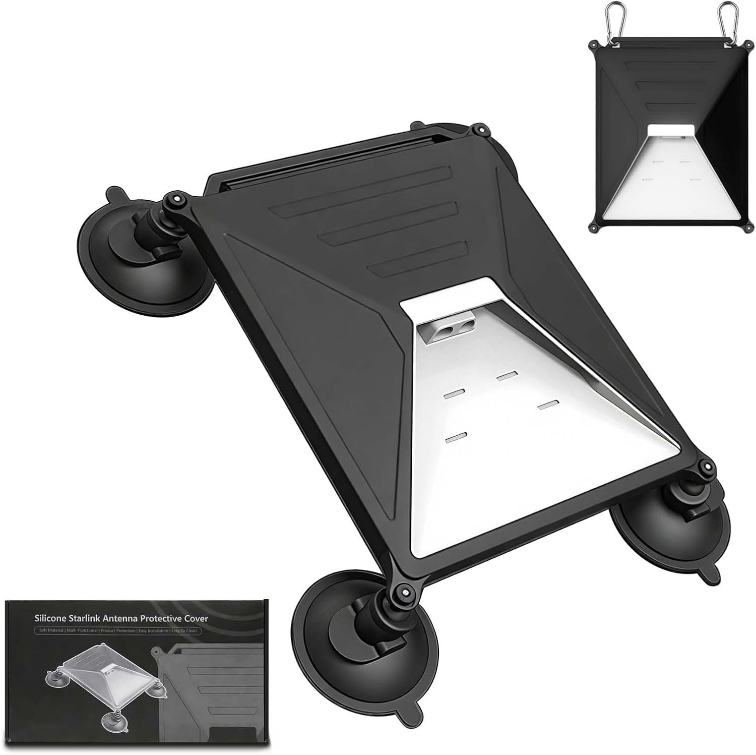 Starlink Mini Mount, 2-in-1 Window Sunroof Suction, Silicone Case & Clip