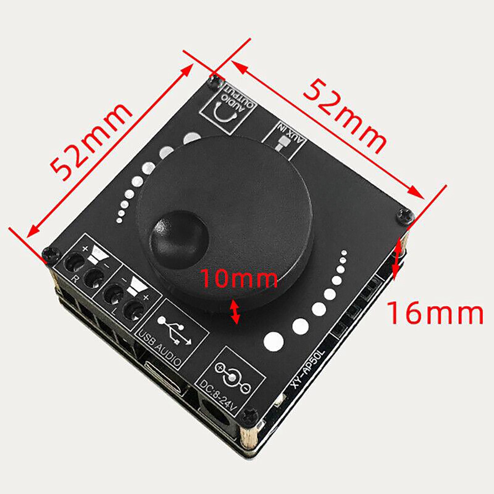5-24V Mini Bluetooth 5.0 Wireless Stereo Audio Amplifier Board Accessories