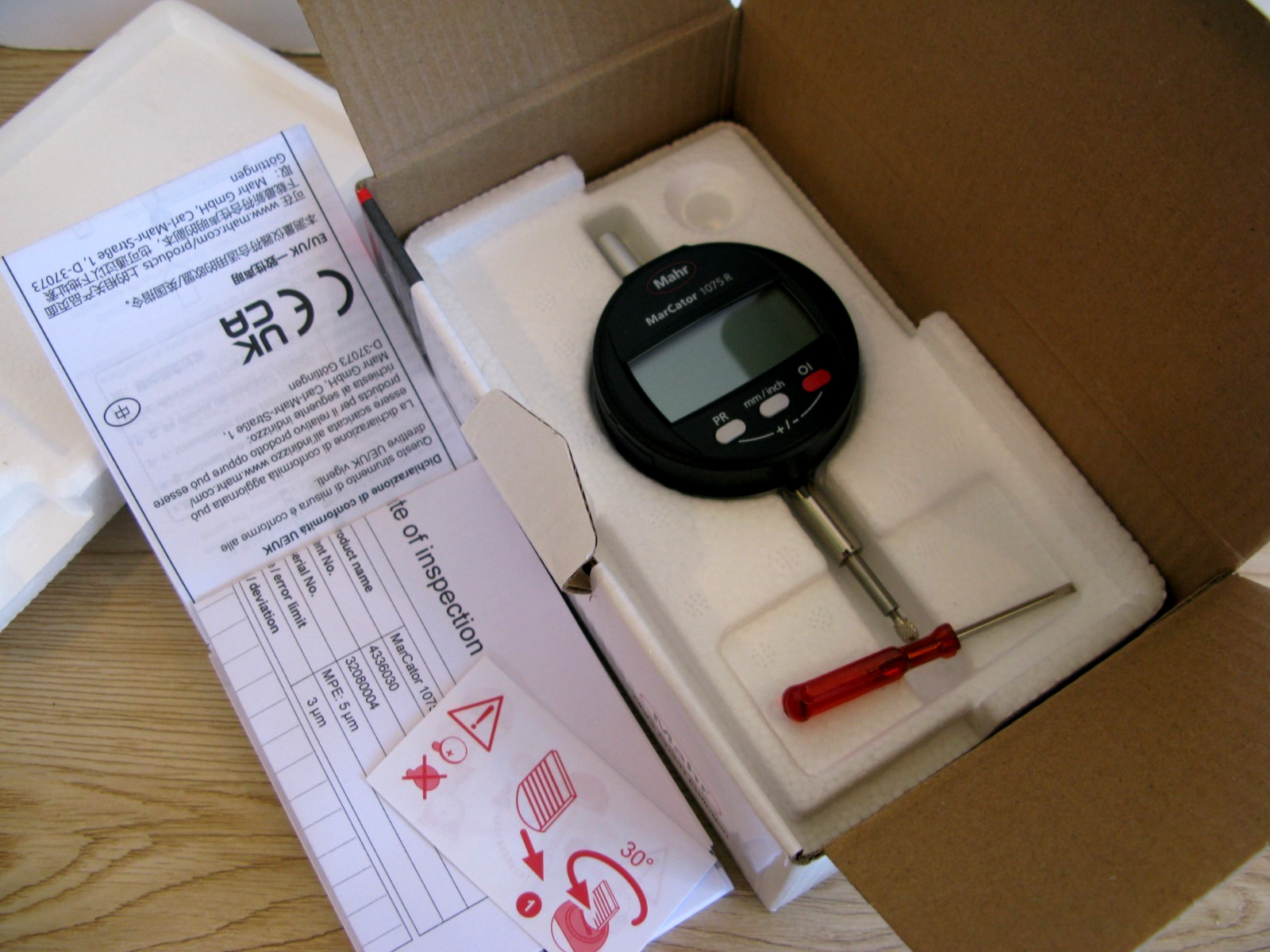 NEW! MAHR MARCATOR 1075 R 0-.5" Digital Indicator 4336030