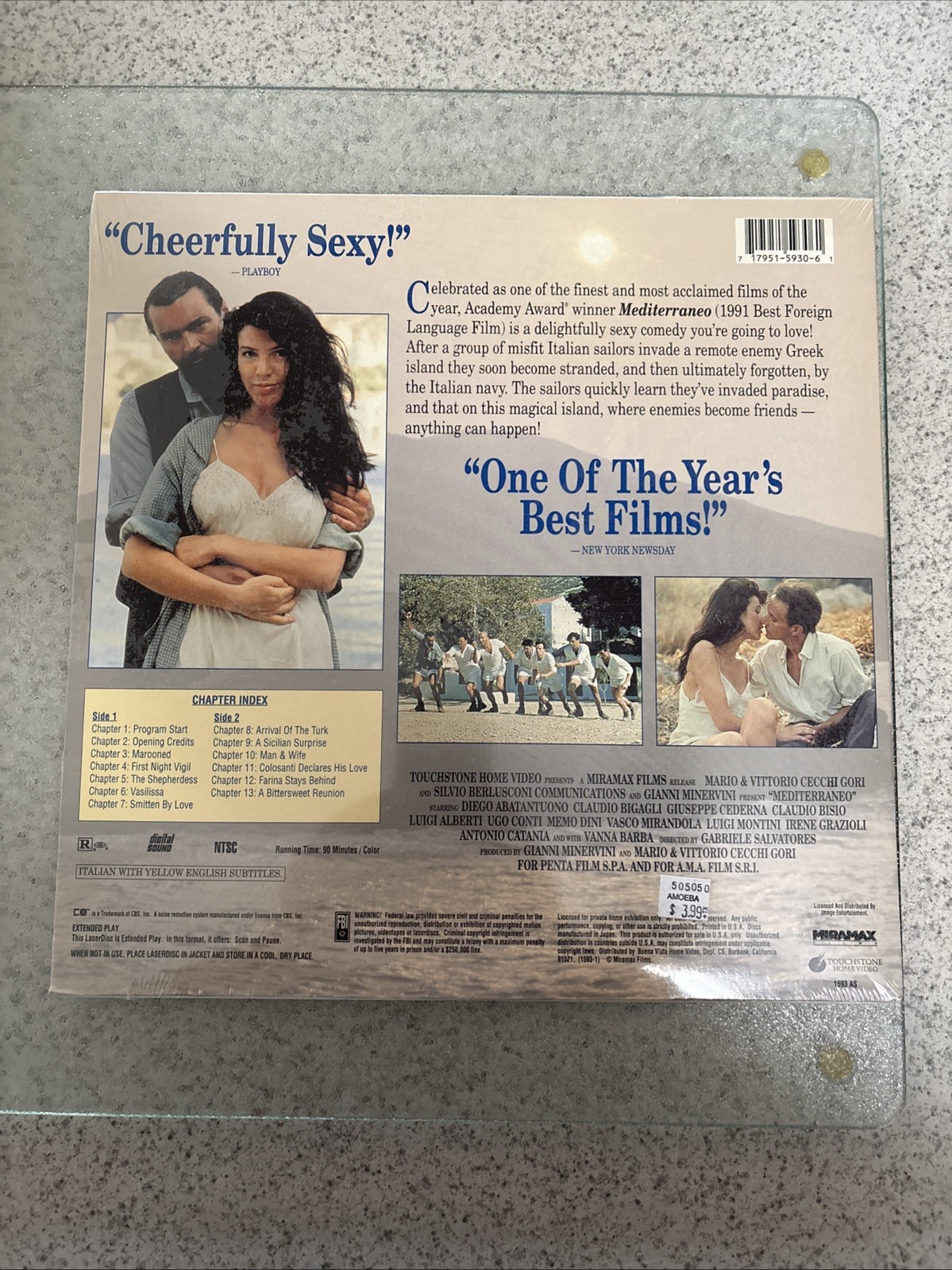 Mediterraneo Laserdisc New Sealed