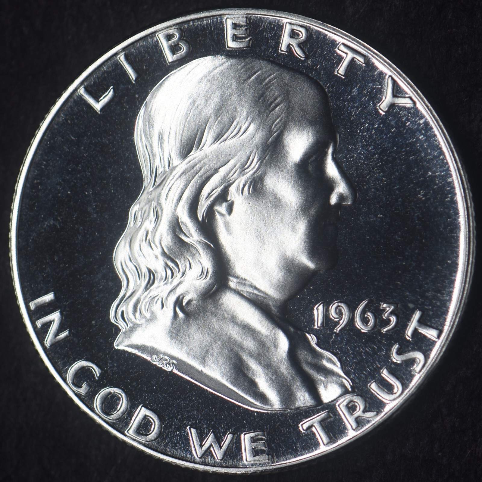 1963 "Proof Cameo" Franklin Silver 50c Half Dollar - COINGIANTS -