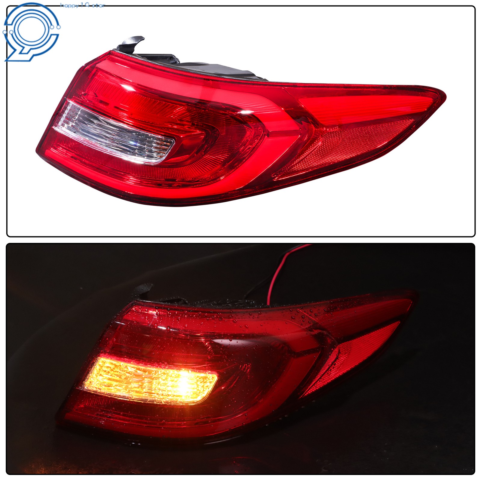 Tail Light For Hyundai Sonata 2015-2017 Halogen Outer Passenger Right Tail Lamp