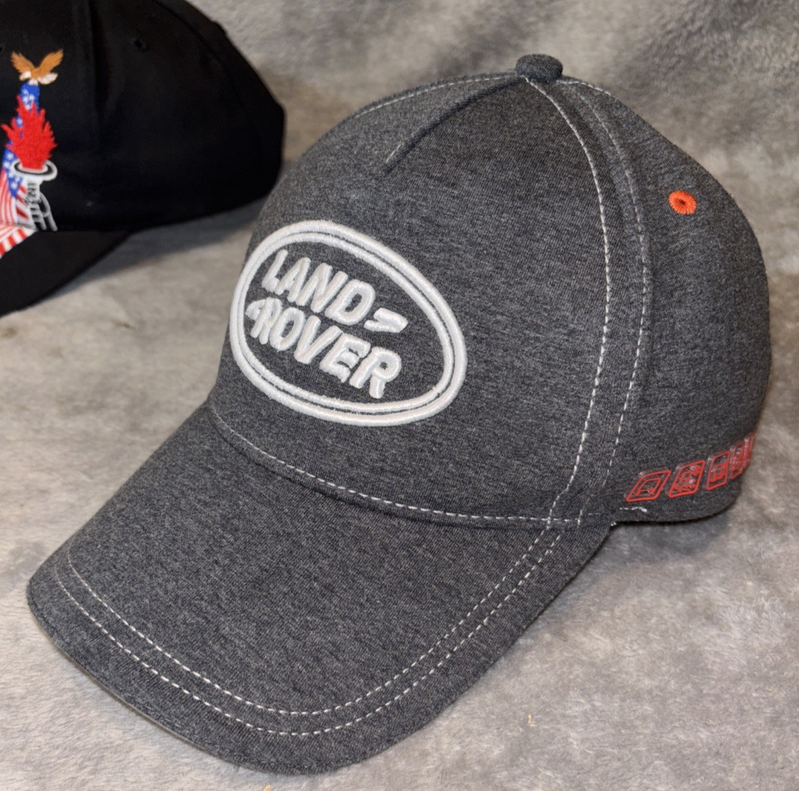Official Land Rover Strap Back Hat Official Logo Baseball Cap Heather Gray
