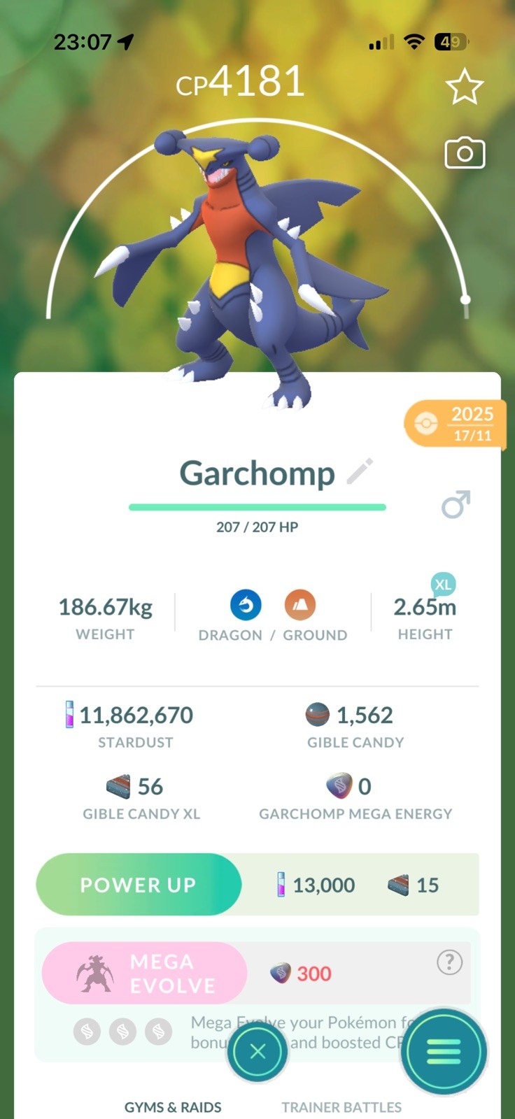 Garchomp XL Level 40 - Pokémon Trade Go
