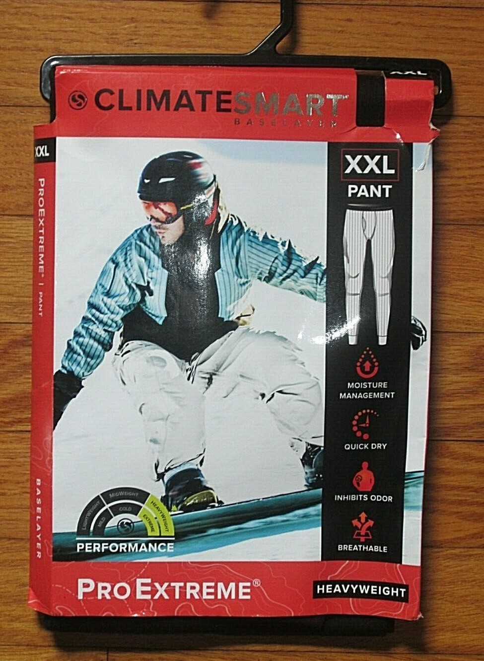 NWT Men's Climate Smart Pro Extreme Heavyweight Size XXL Black Baselayer Pants